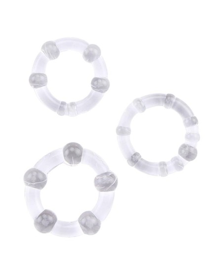 beaded cock rings-clear