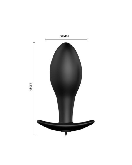 anal plug noir anchor with remote control