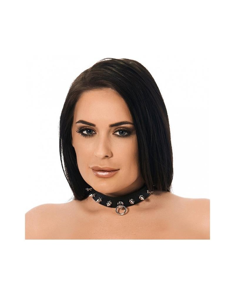 leather collar with spikes