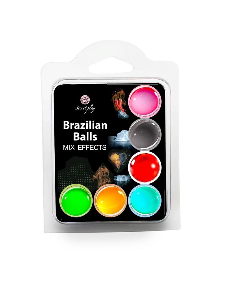 set 6 brazilian balls mix effect