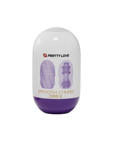 smooth stripes cupid-x masturbator egg