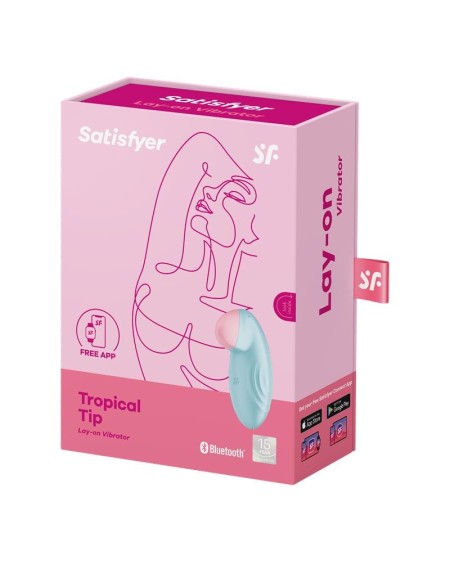 tropical tip with app satisfyer connect light blue