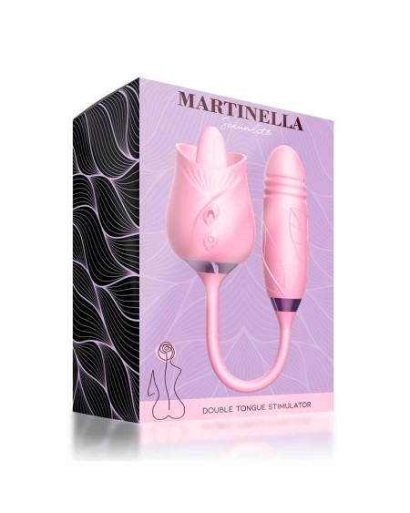 martinella double tongue cliris stimulator and thrusting egg