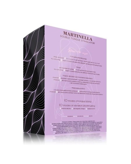martinella double tongue cliris stimulator and thrusting egg