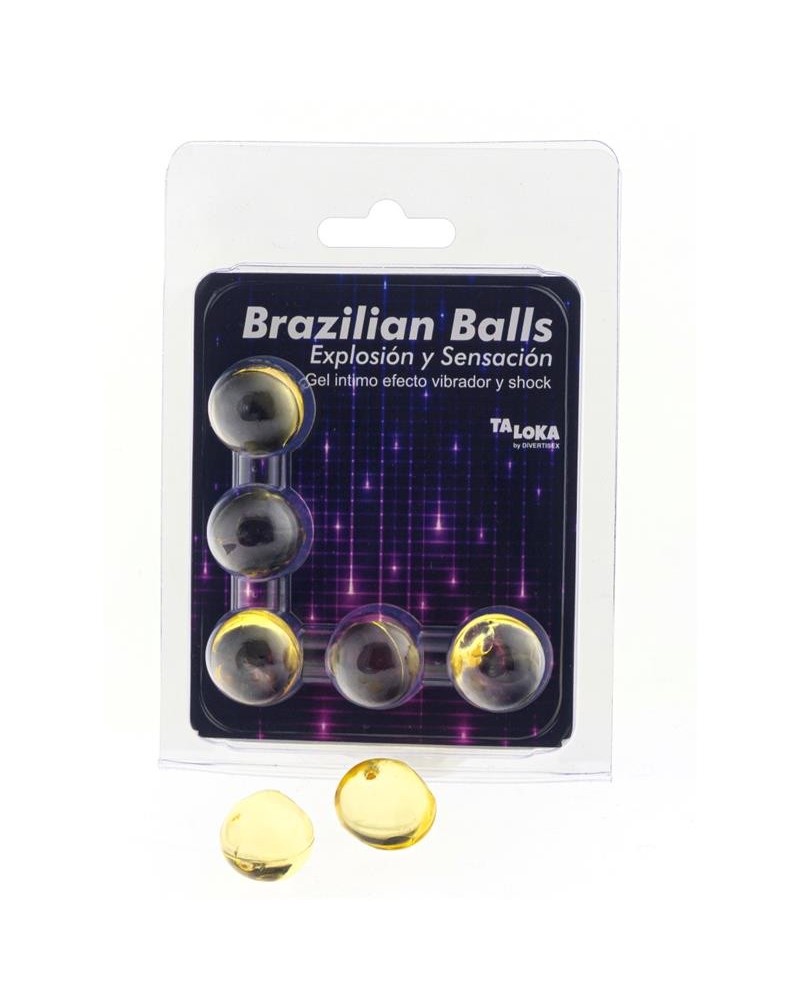 set 5 brazilian balls excitante vibration and shock effect