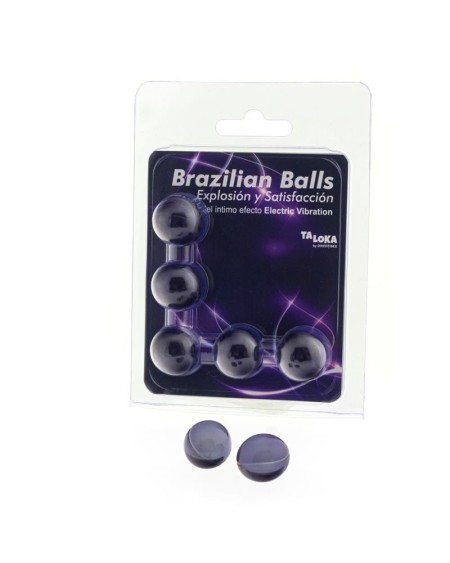 set 5 brazilian balls gel electric vibration effect