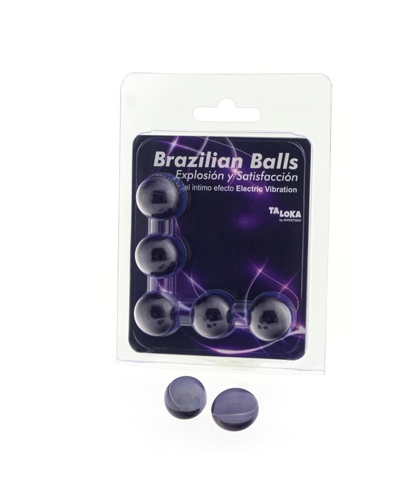 set 5 brazilian balls gel electric vibration effect