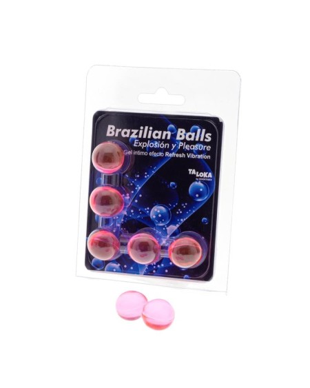 set 5 brazilian balls gel refresh vibration effect