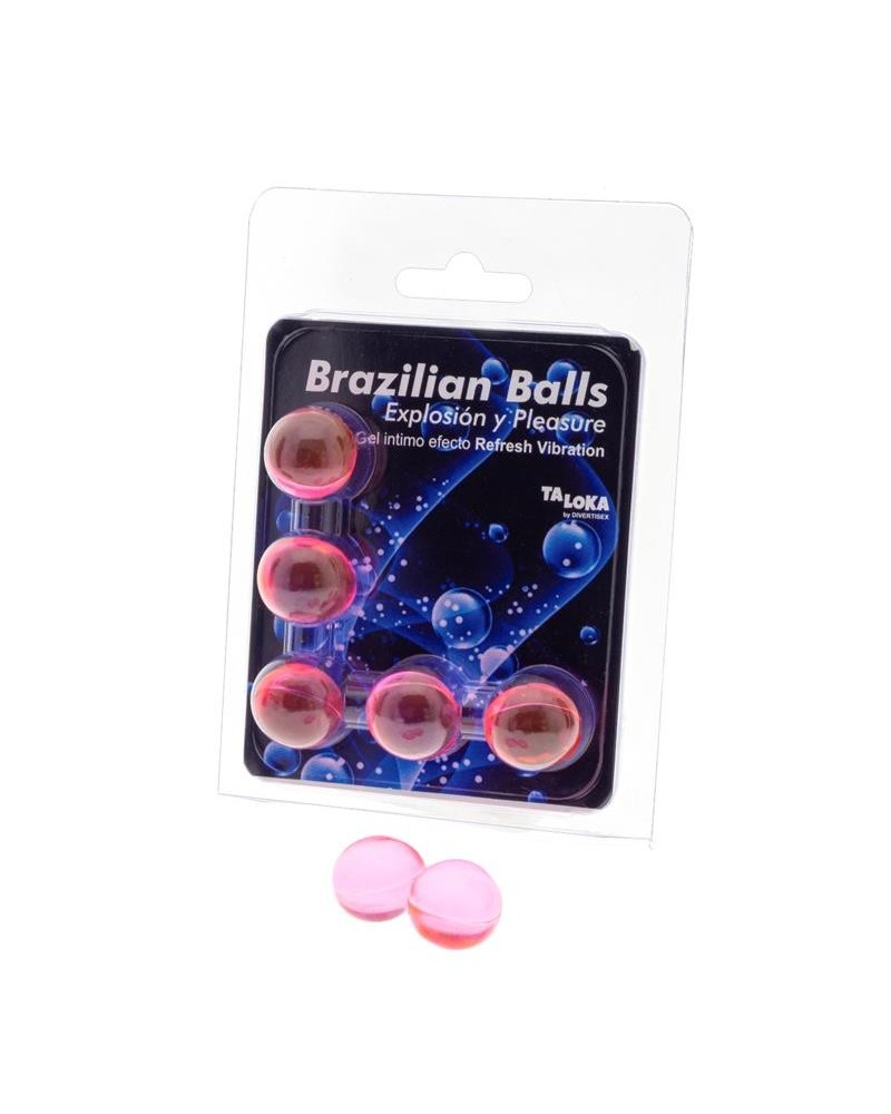 set 5 brazilian balls gel refresh vibration effect
