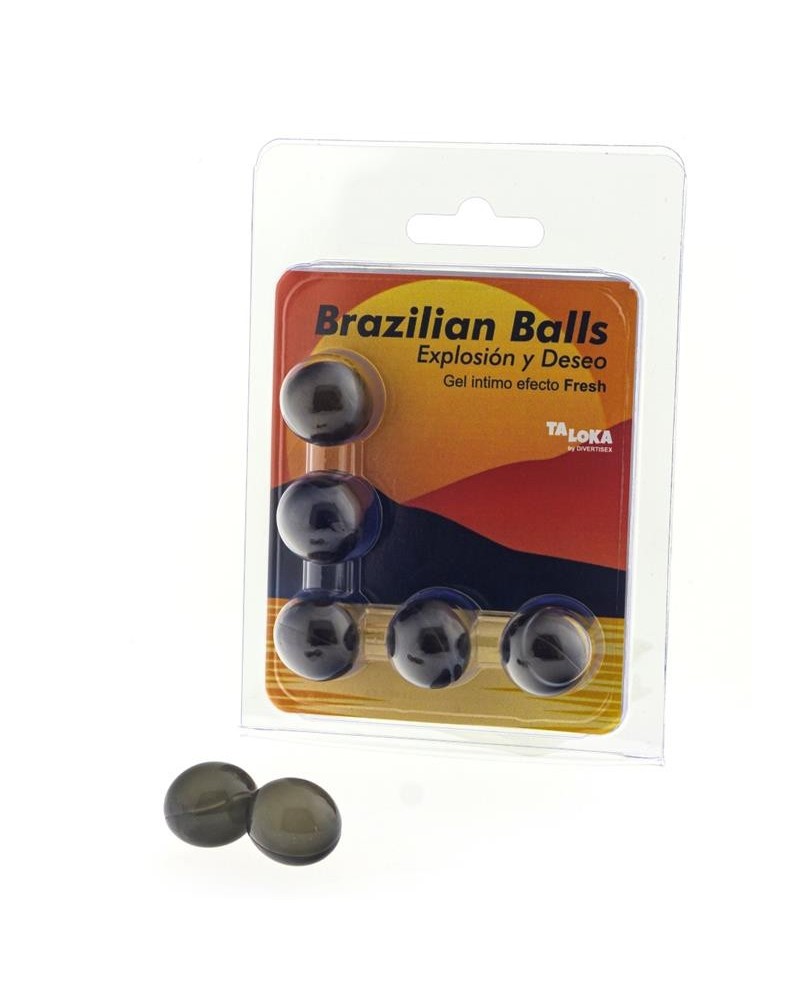 set 5 brazilian balls gel fresh effect
