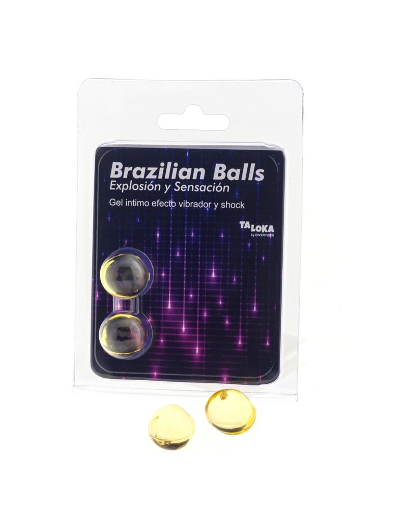 set 2 brazilian balls vibrant and shock efect
