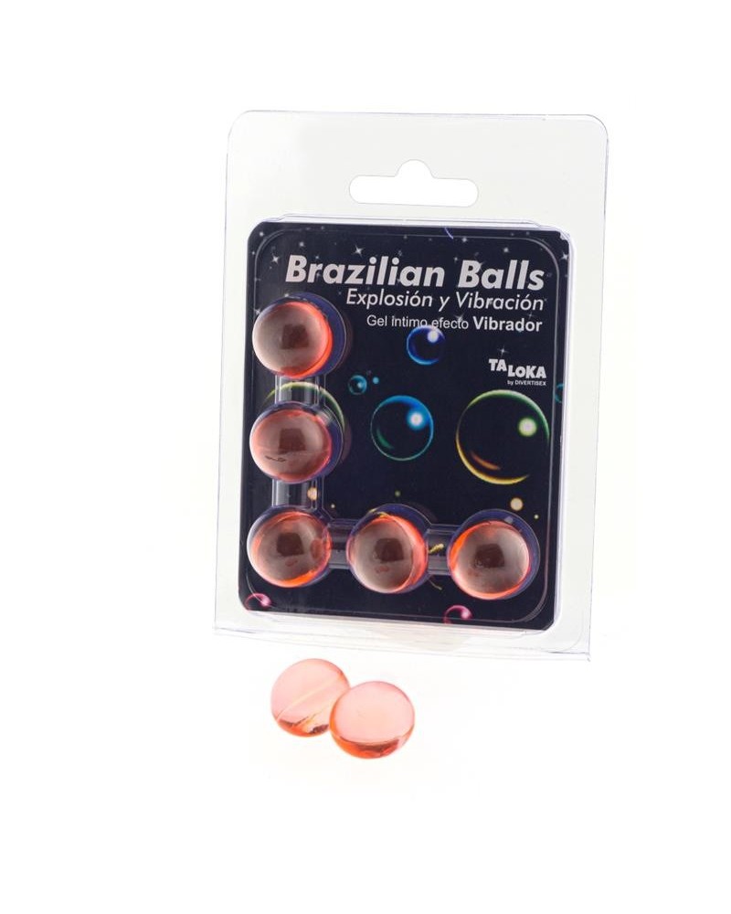 set 5 brazilian balls gel vibration effect