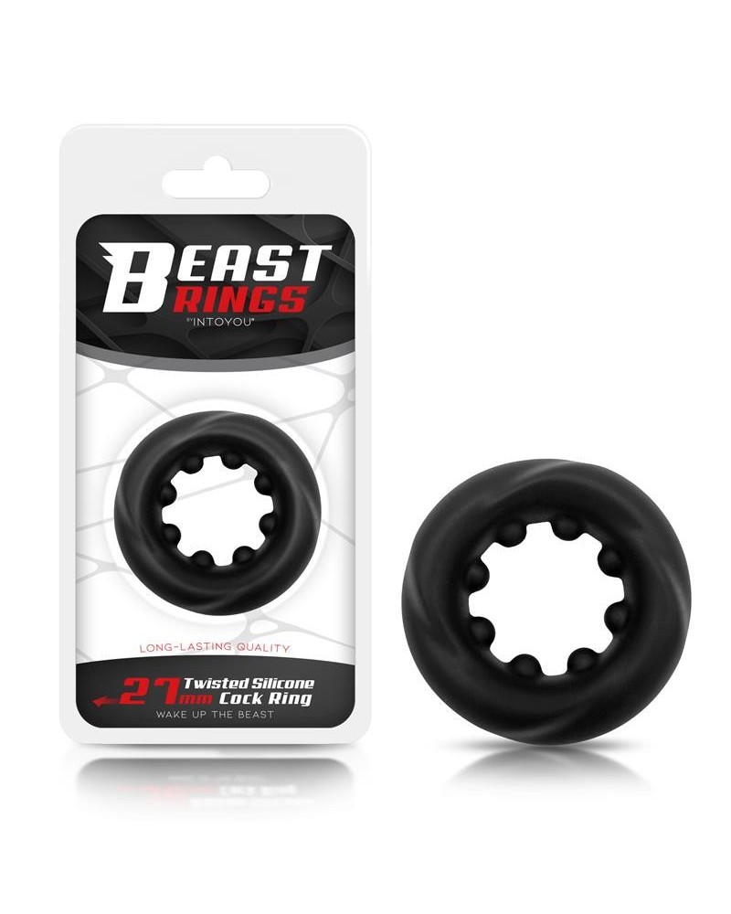 twisted liquid silicone cock ring 2.7 cm