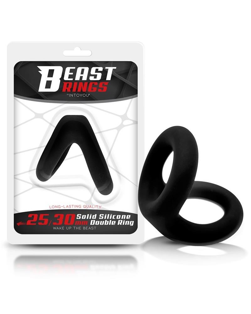 solid silicone double penis ring 2.5 3 cm