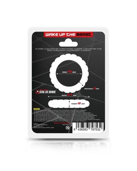 solid silicone cock ring 4.5 cm