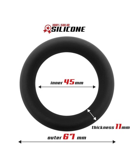 solid silicone cock ring 4.5 cm