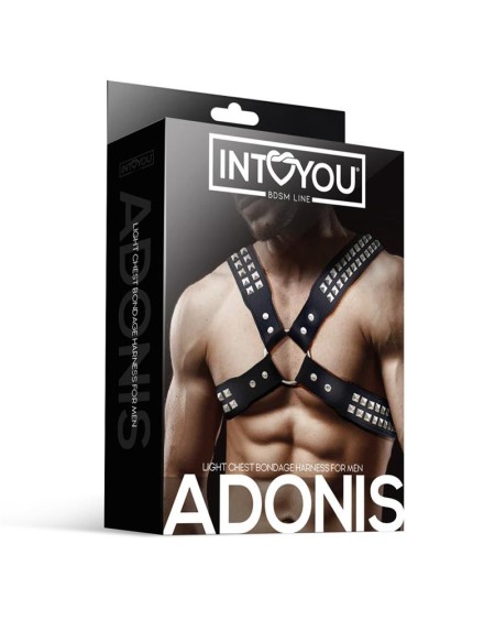 adonis chest bondage harness for men vegan leather