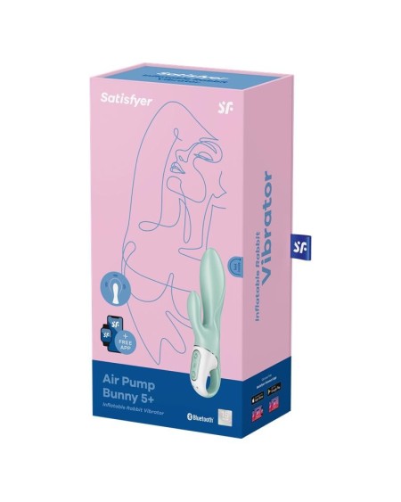 inflatable rabbit vibe air pump bunny 5 with app satisfyer connect