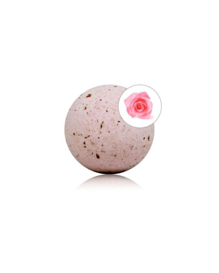 roses bath bomb with rose petals 150 gr