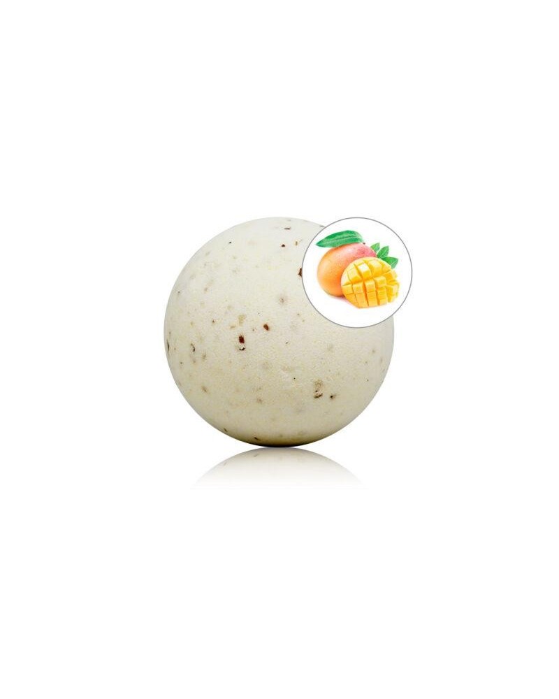 bomba de bao mango 150 gr con pétalos de rosa