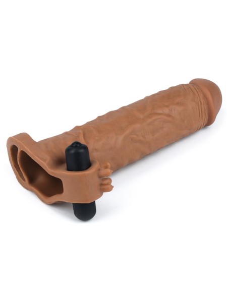 penis sleeve pleasure x-tender brown add 2