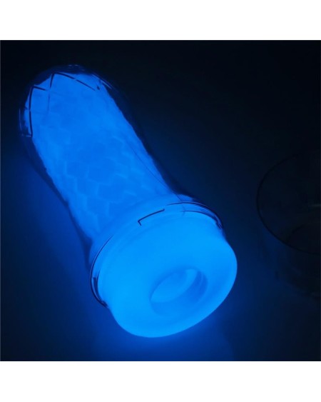 male masturbator lumino blue light