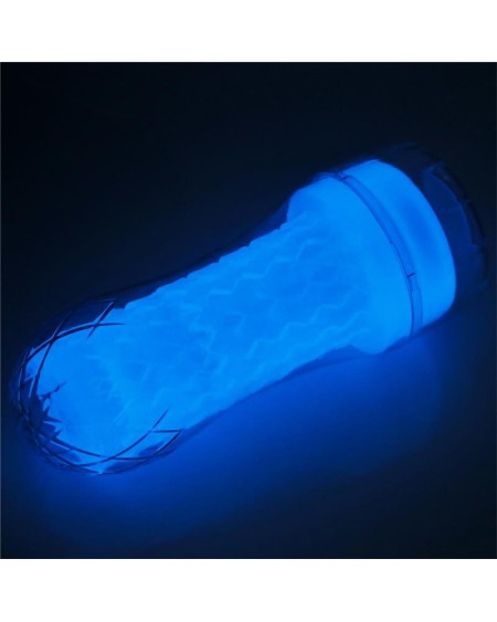 male masturbator lumino blue light