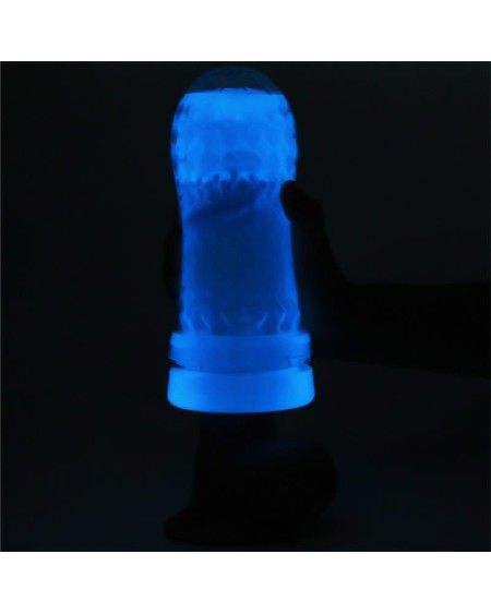 male masturbator lumino blue light