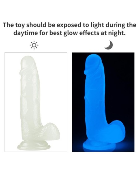 dildo lumino 7.5 blue light