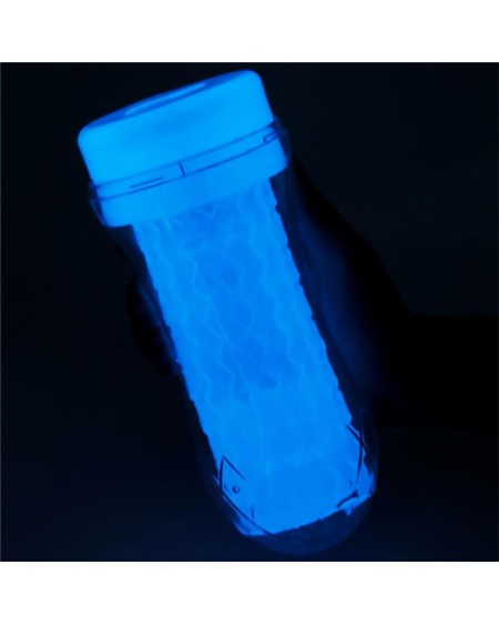 male masturbator lumino blue light