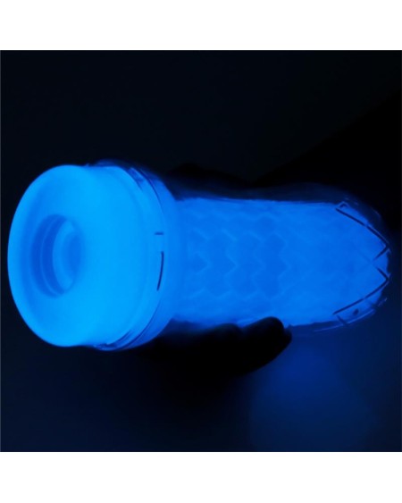 male masturbator lumino blue light