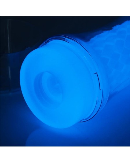 male masturbator lumino blue light