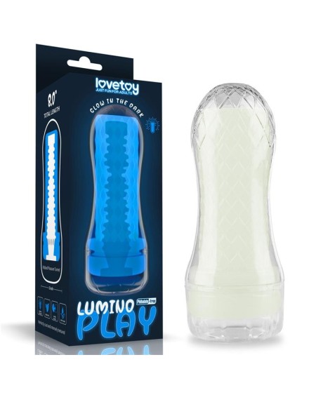 male masturbator lumino blue light