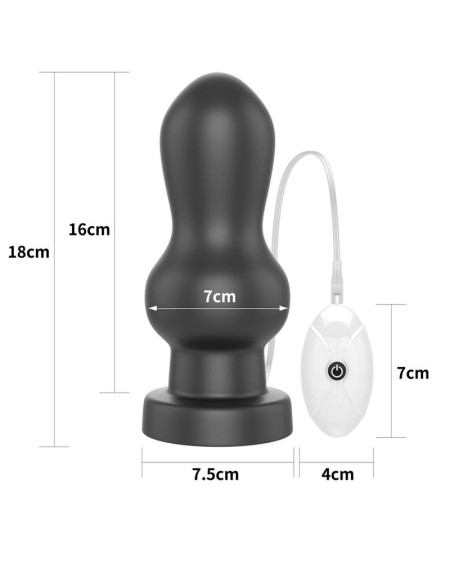 vibrant anal plug king sized 7 noir