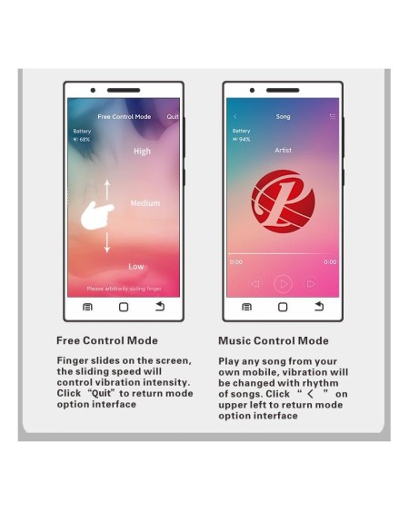 kirk vibrant egg with movil app silicone usb