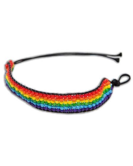 lgbt pride wooden bracelet