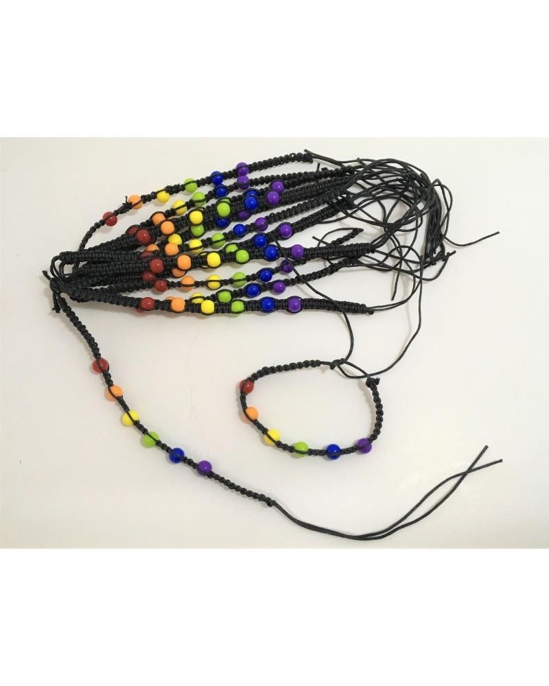 lgbt pride round bracelet