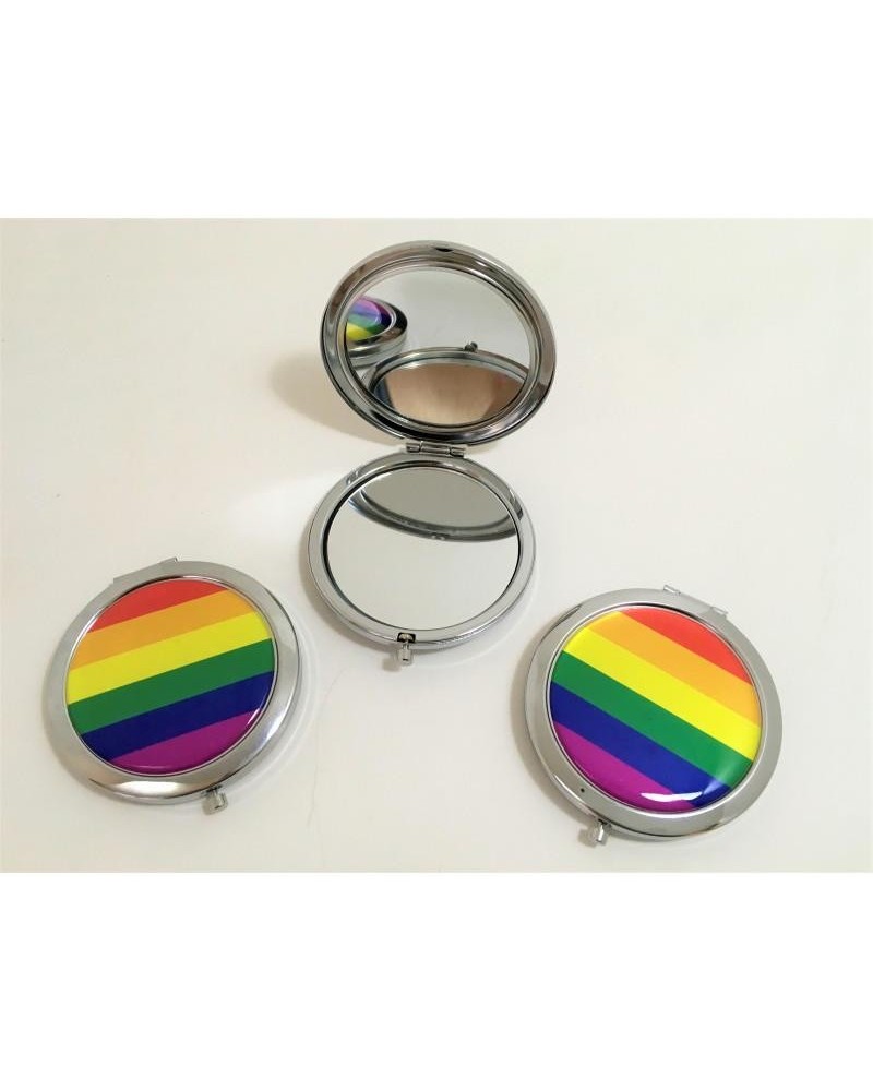 lgbt pride double round mirror