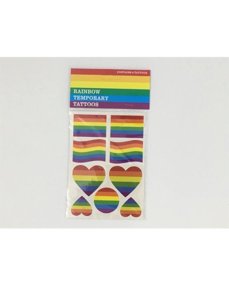 lgbt pride sheet of temporary tattoos