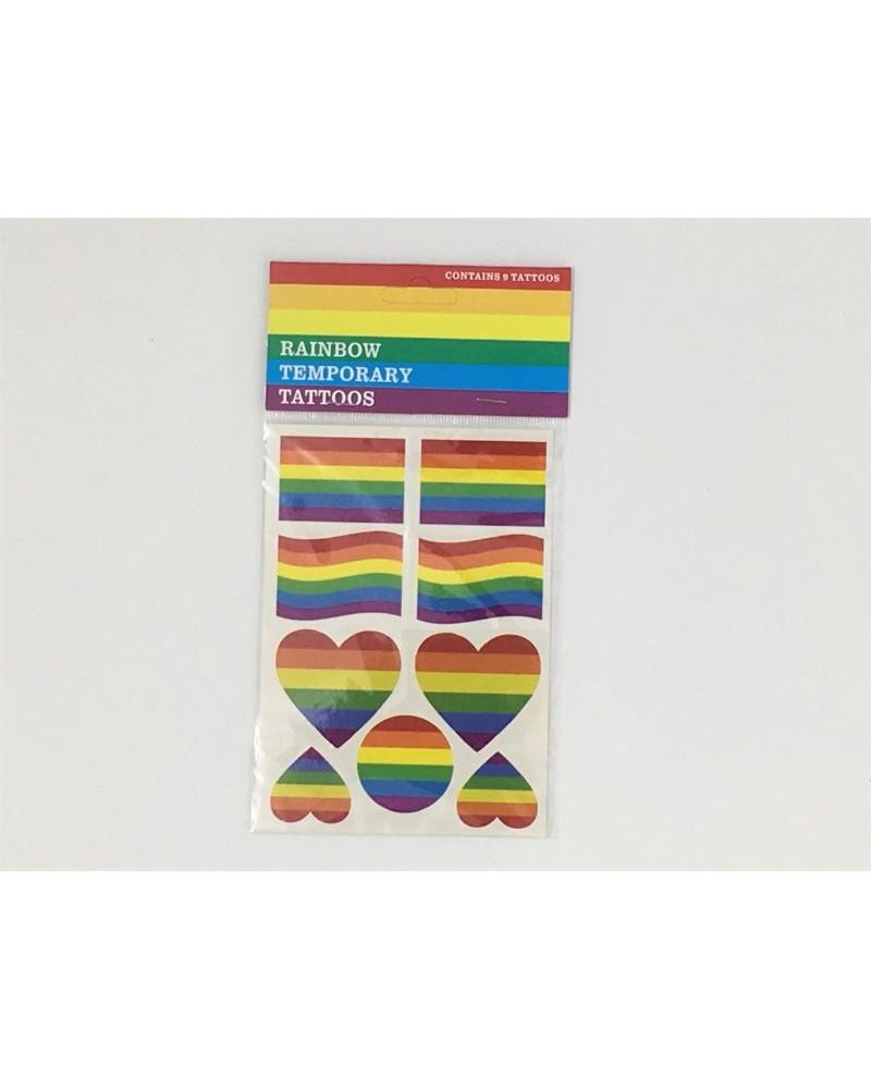 lgbt pride sheet of temporary tattoos