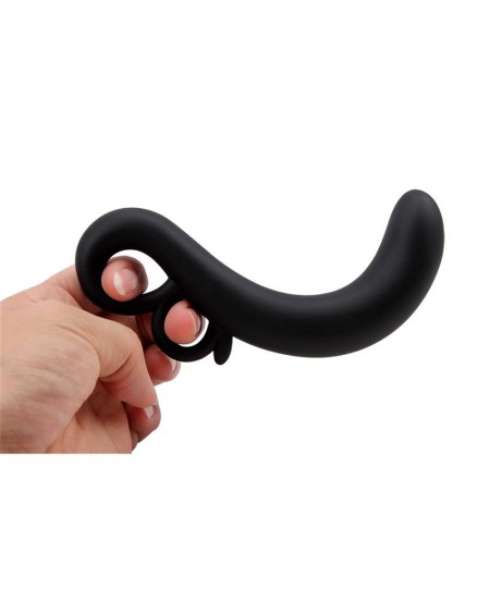 two-finger g-spot plug silicone noir