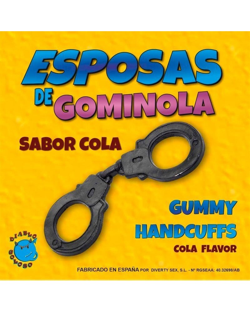 noir gummy handcufs with cola flavor