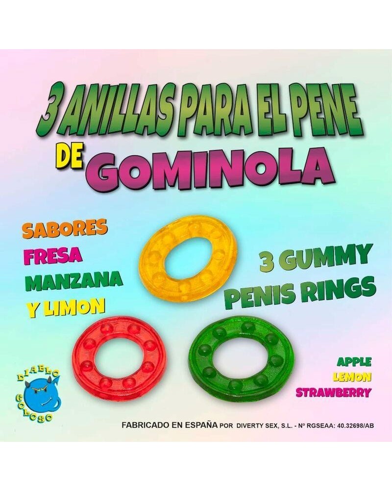 set 3 gummy rings