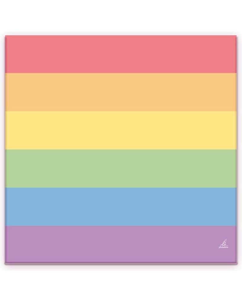 set of 20 napkins with the lgbt colors