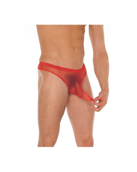 string fishnet red one size