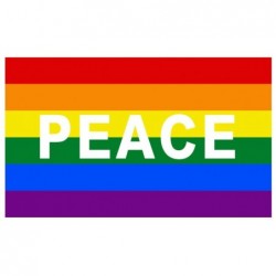 Drapeau Rainbow Peace 60 x...