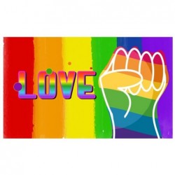 Drapeau Rainbow Love 90 x...