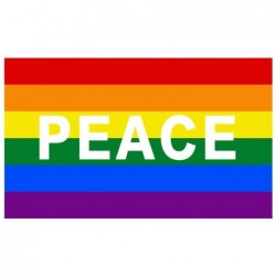 Drapeau Rainbow Peace 90 x...