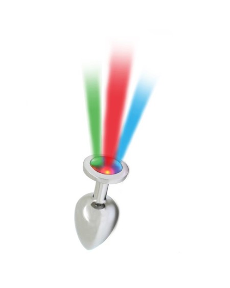 butt plug with led lights pisa silver