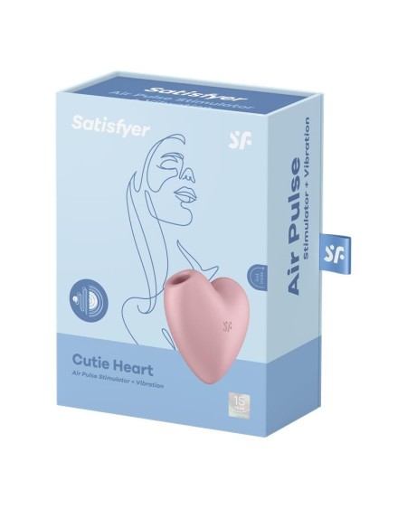 cutie heart clitoris sucker and vibe rose
